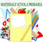 MATERIALE DA ACQUISTARE SCUOLA PRIMARIA