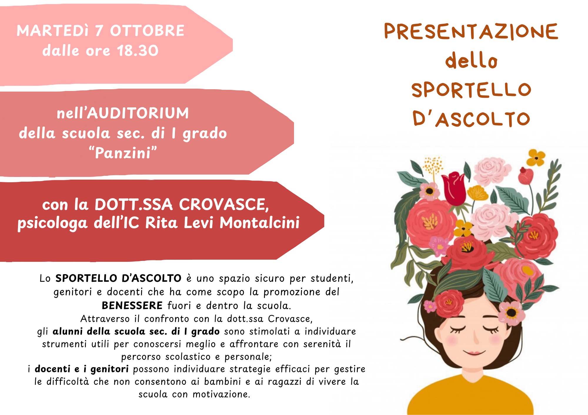 INCONTRO DI PRESENTAZIONE DELLO SPORTELLO D’ASCOLTO