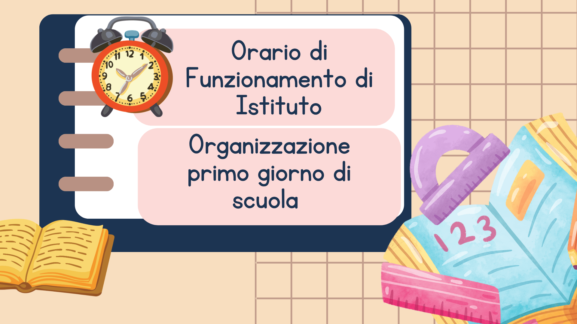 ORARIO DI FUNZIONAMENTO DI ISTITUTO
